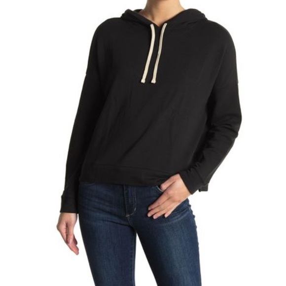 Madewell Tops - Madewell Sunny Cropped Hoodie Black Small
